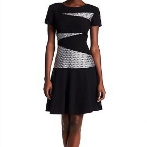 slim fit dress slacks Solid Fit and Flare Dress main image 1